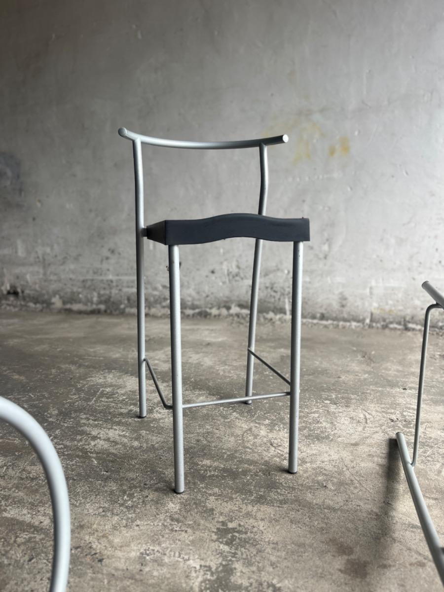 Vintage high glob barstool by Phillipe Starck 