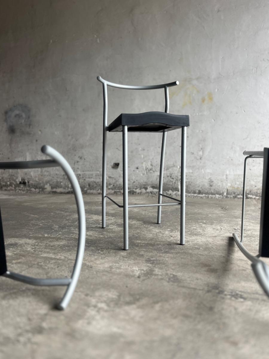 Vintage high glob barstool by Phillipe Starck 