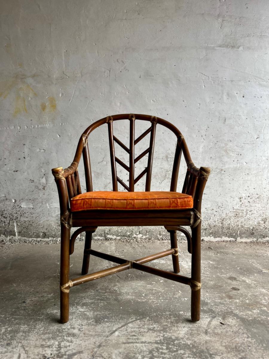 Vintage Rattan Armchairs(6pcs) from McGurie, 1970s